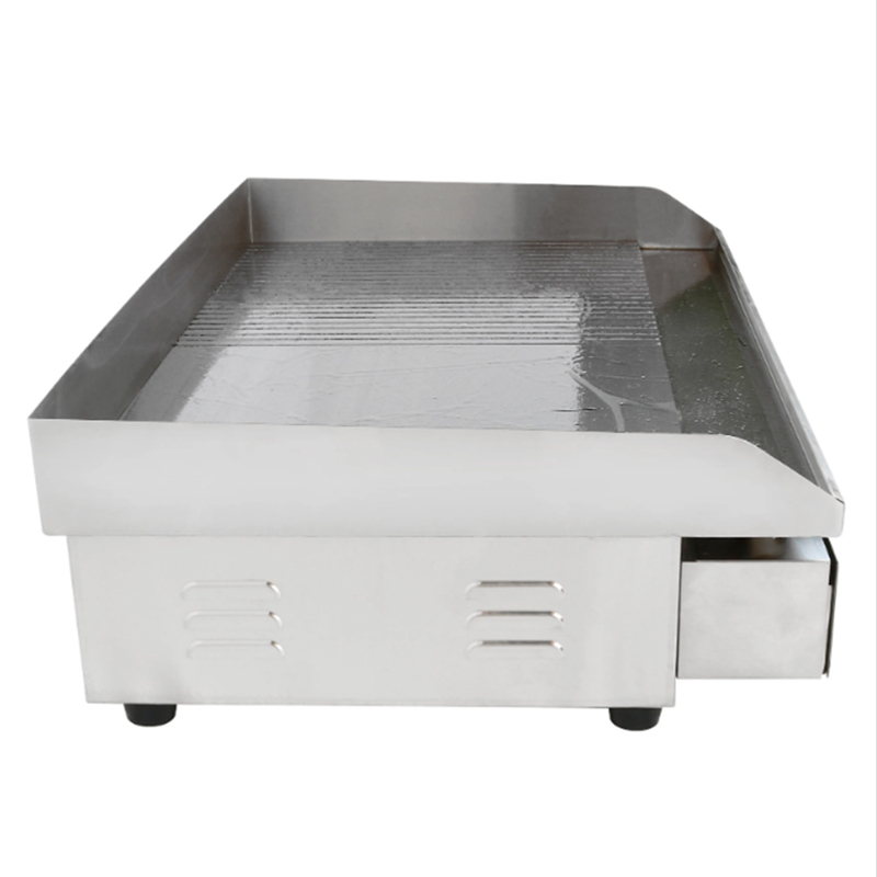 Electric Half Flat Half Grooved Griddle