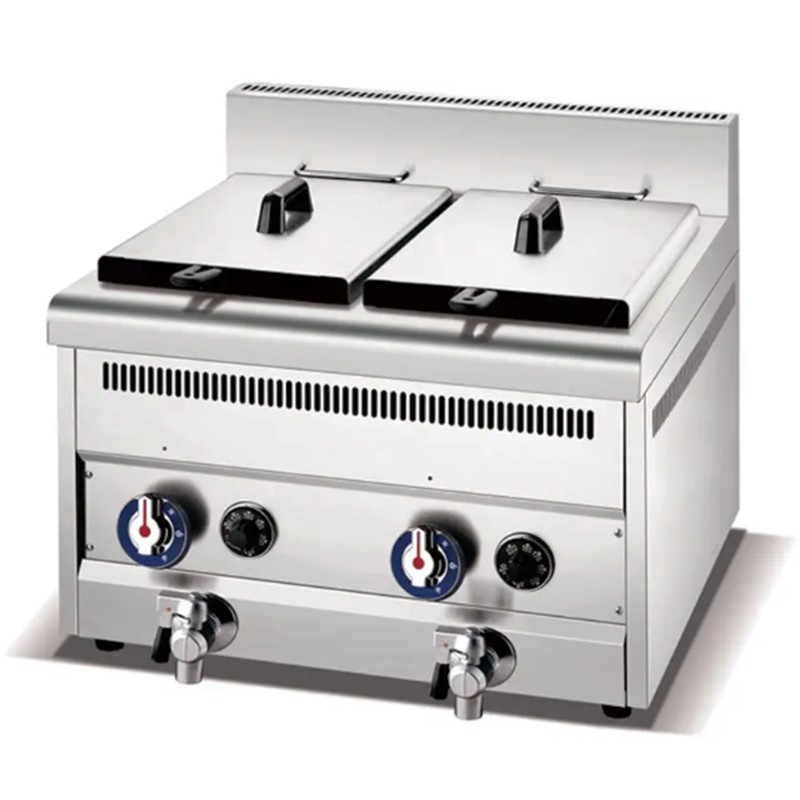 2-Tank 2-Basket Gas Fryer