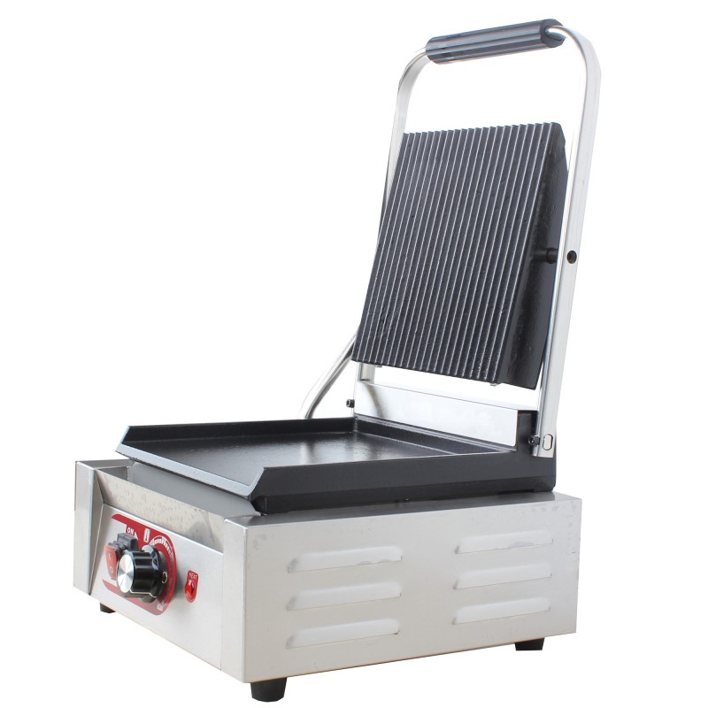Electric Single Contact Flat+Grooved Grill