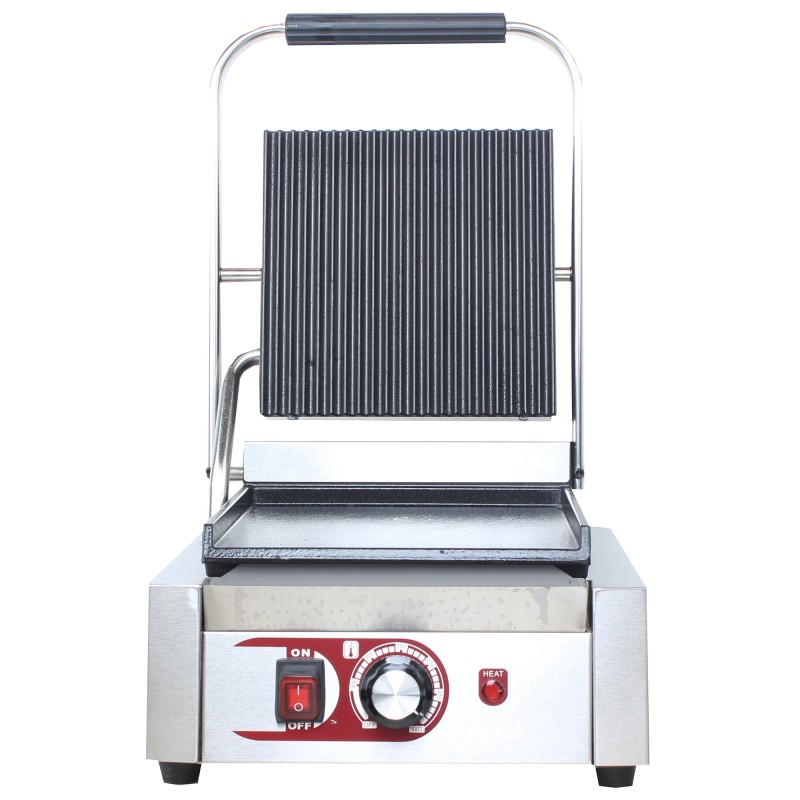 Electric Single Contact Flat+Grooved Grill