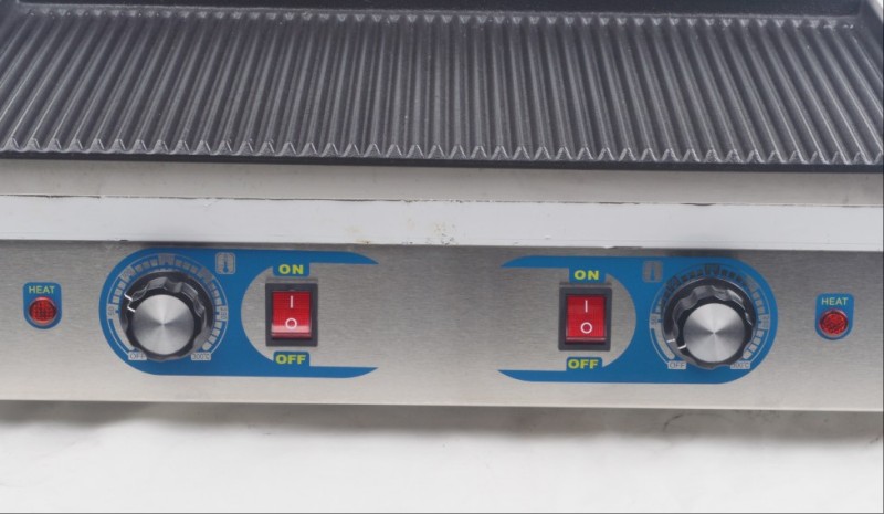 Electric Double Contact Grooved Grill