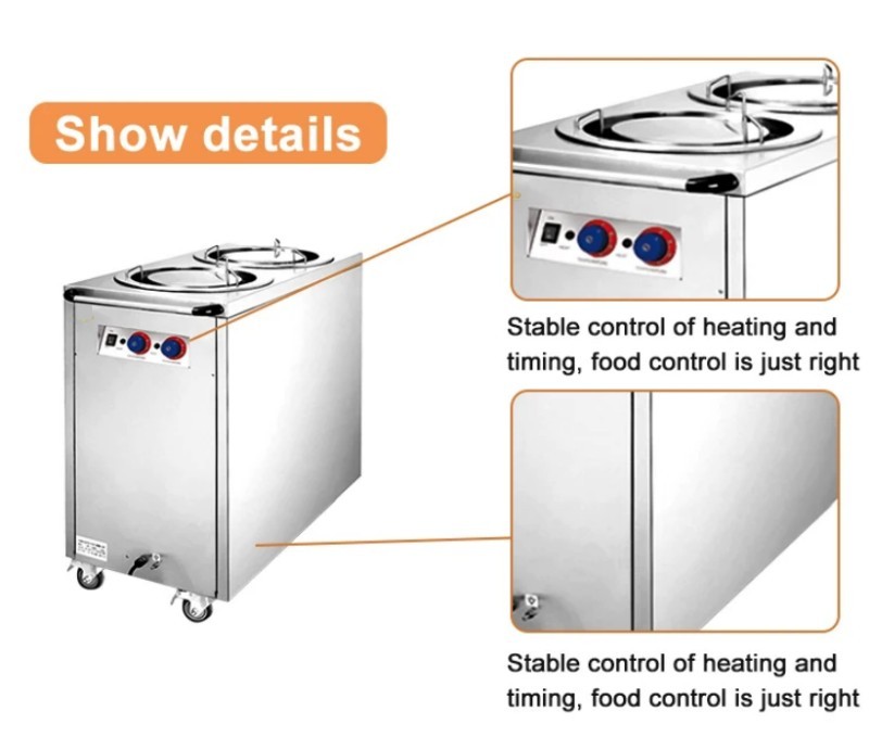 Single Headed Electirc Plate Warmer Cart