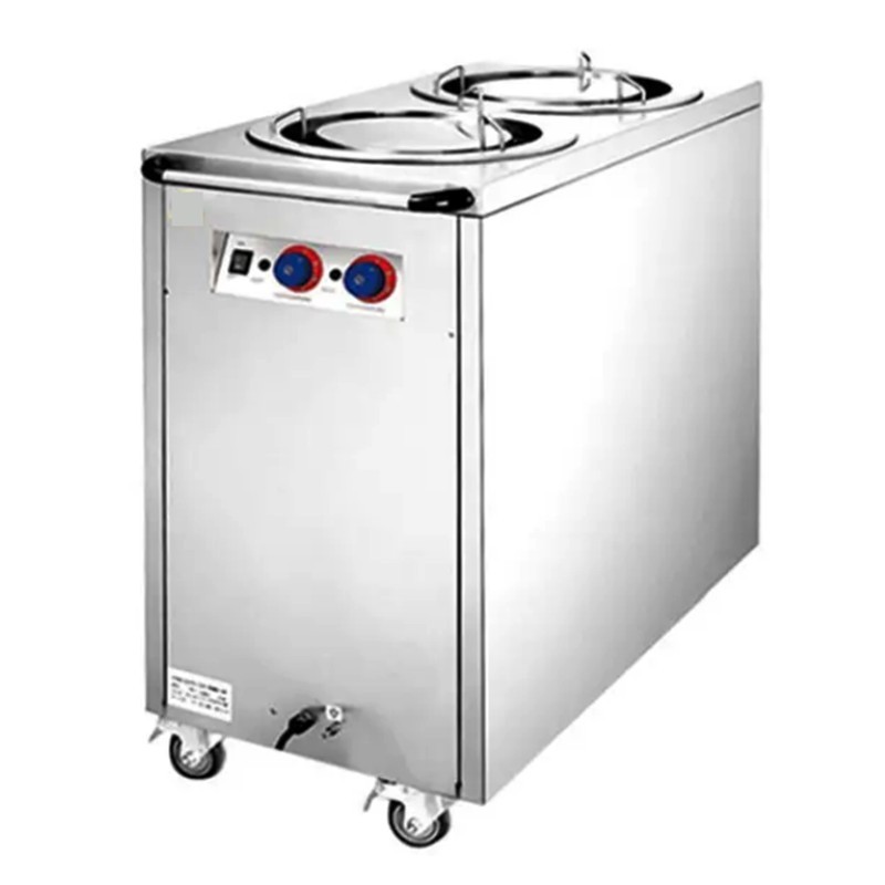Double Headed Electirc Plate Warmer Cart
