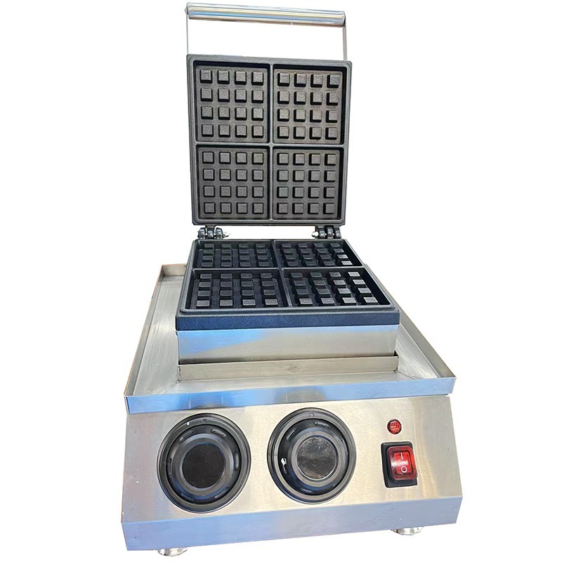 Digitial Four Grids Waffle Grill