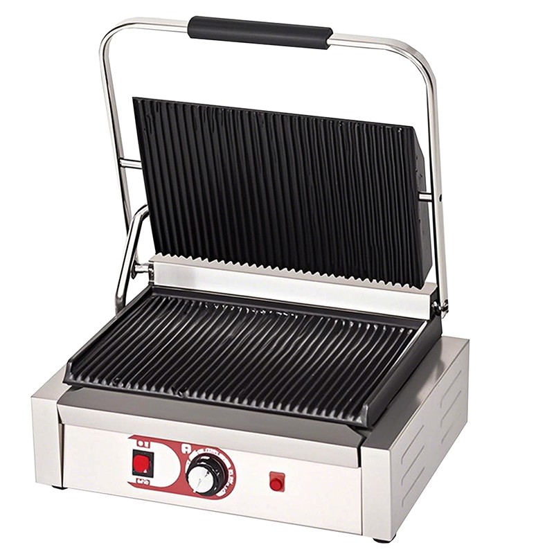 Large Electric Single Contact Full Grooved Grill