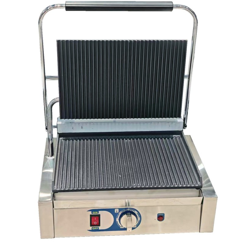 Large Electric Single Contact Full Grooved Grill