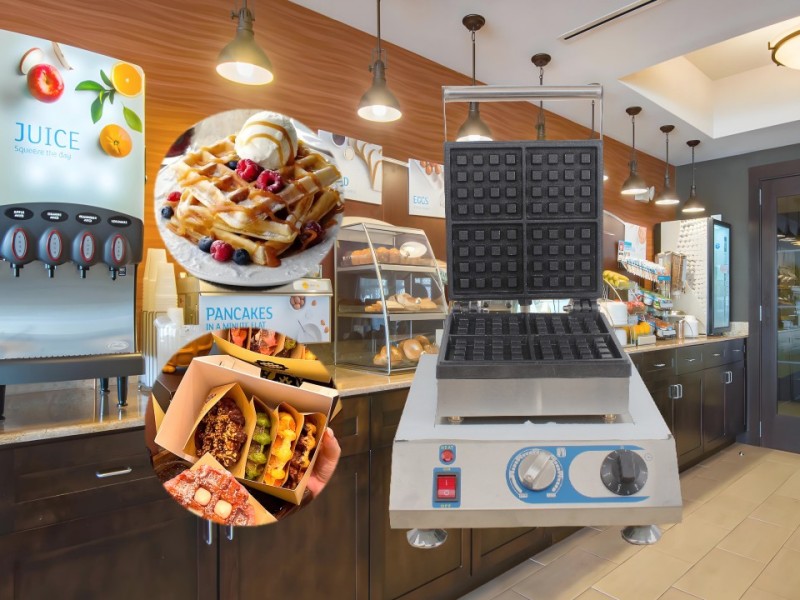 4 Grids Large Grid Waffle Maker