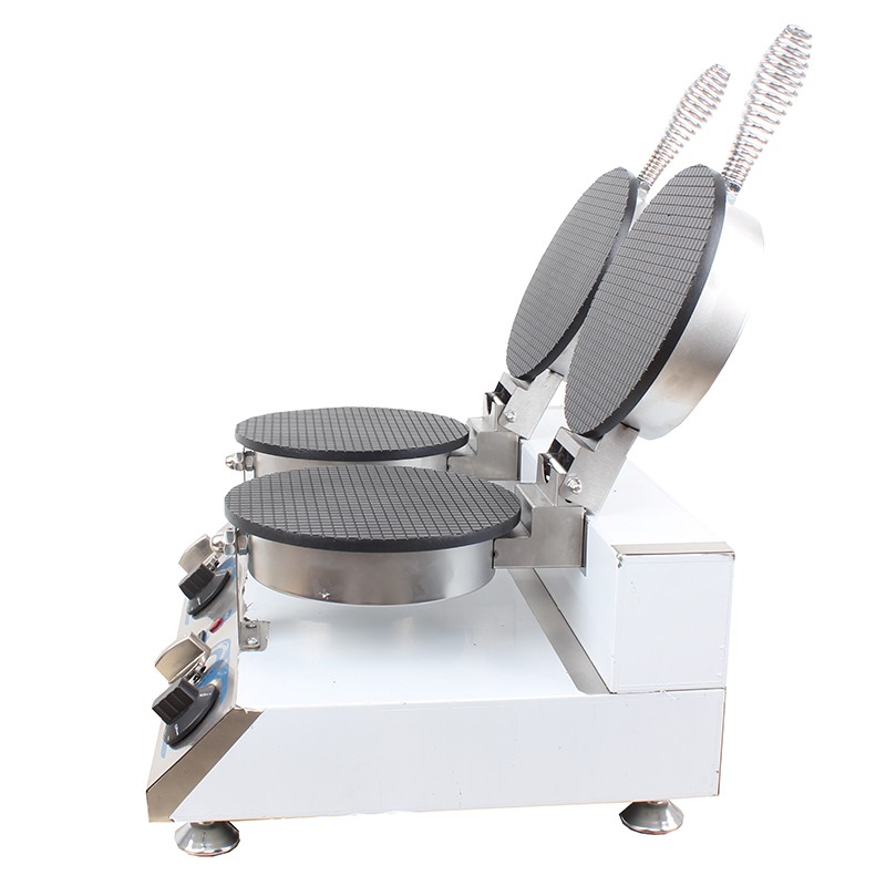 Professional 2-Plate Rolled Sugar Cone Maker