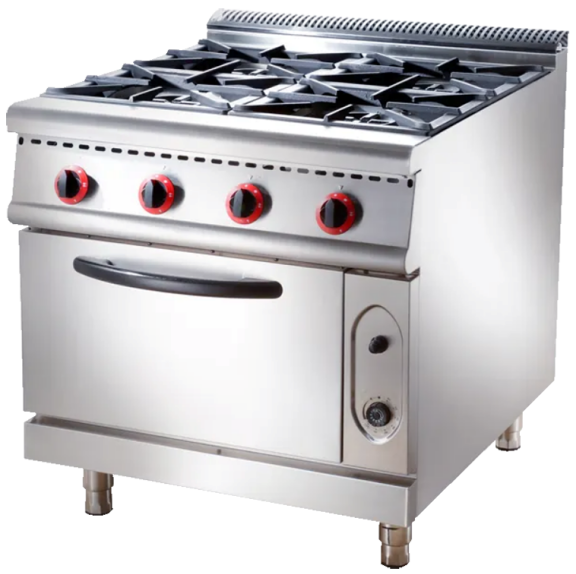 Gas 4-Burner Range With Gas / Electric Oven
