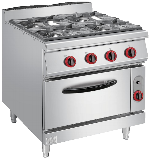Gas 4-Burner Range With Gas / Electric Oven