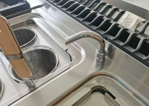 Gas Convection Circular Pasta Cooker With Cabinet