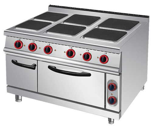 Electric 6 Square Hot-Plate Cooker With Oven