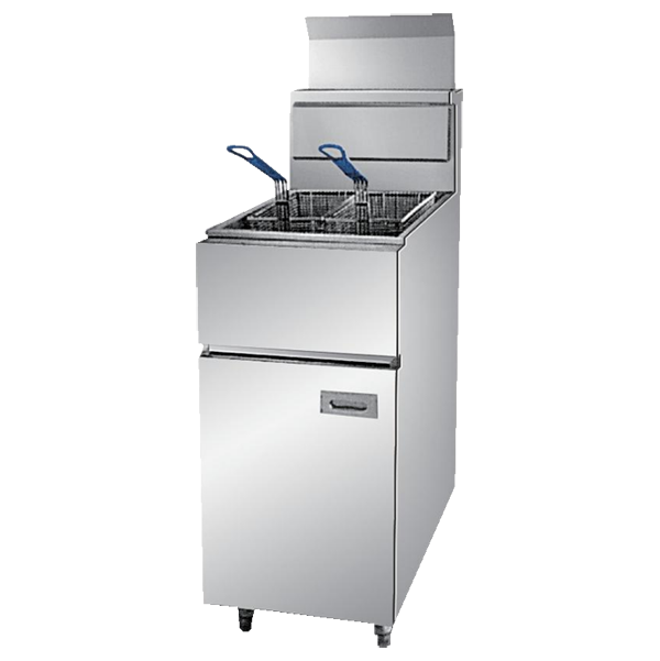 1-Tank 2-Basket Gas Fryer Chips Gas Fryer For Sale
