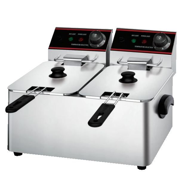 Desk Type Electric Double Fryer