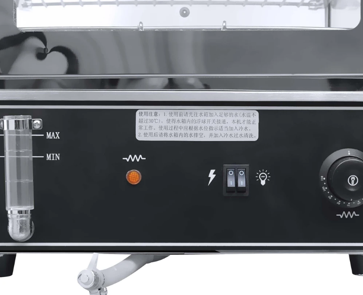 Tempered Glass Cooked Food Steaming Cabinet