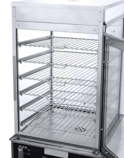 Tempered Glass Cooked Food Steaming Cabinet