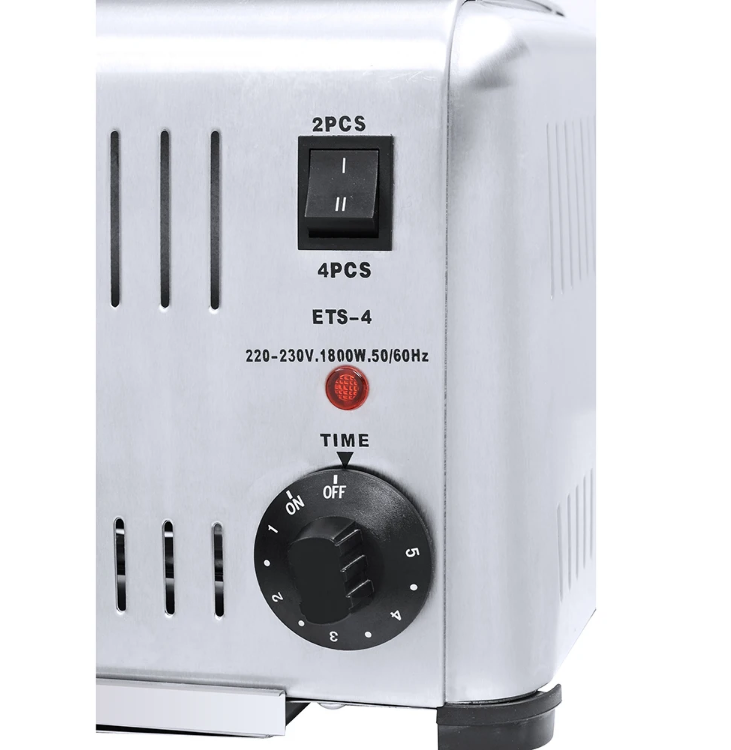 4 Slice Stainless Steel Bread Toaster