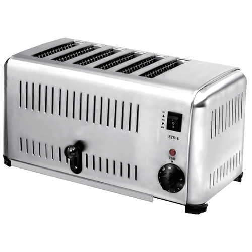 6 Slice Stainless Steel Bread Toaster