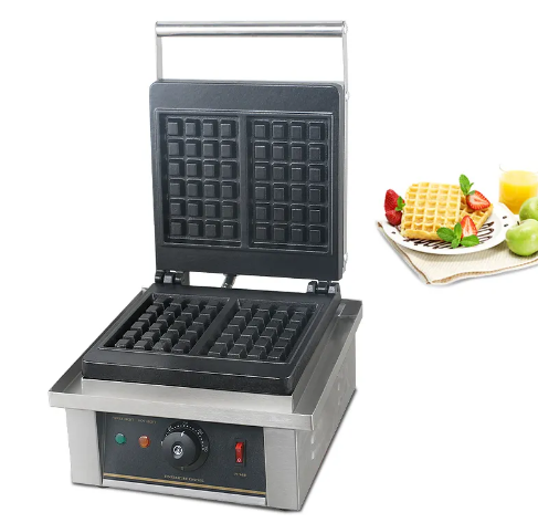 2 Grids Commercial Belgian Waffles Machine