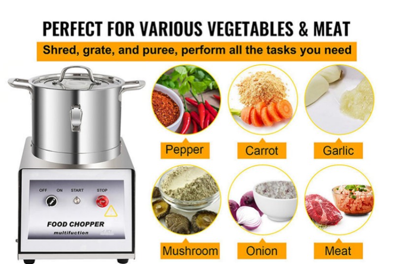 New Multi-Function Stainless Steel 10l Commercial Food Processor