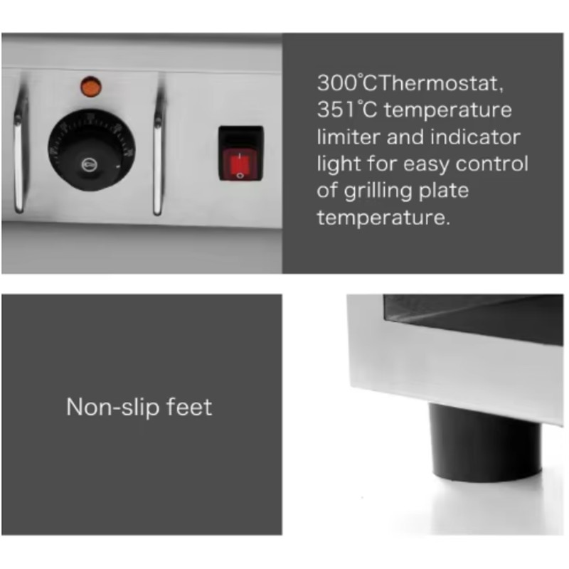 Two-in-One Table Top Gas Griddle With Fryer