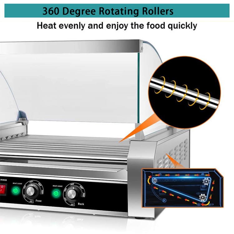 Electric Hot Dog Roller Grill
